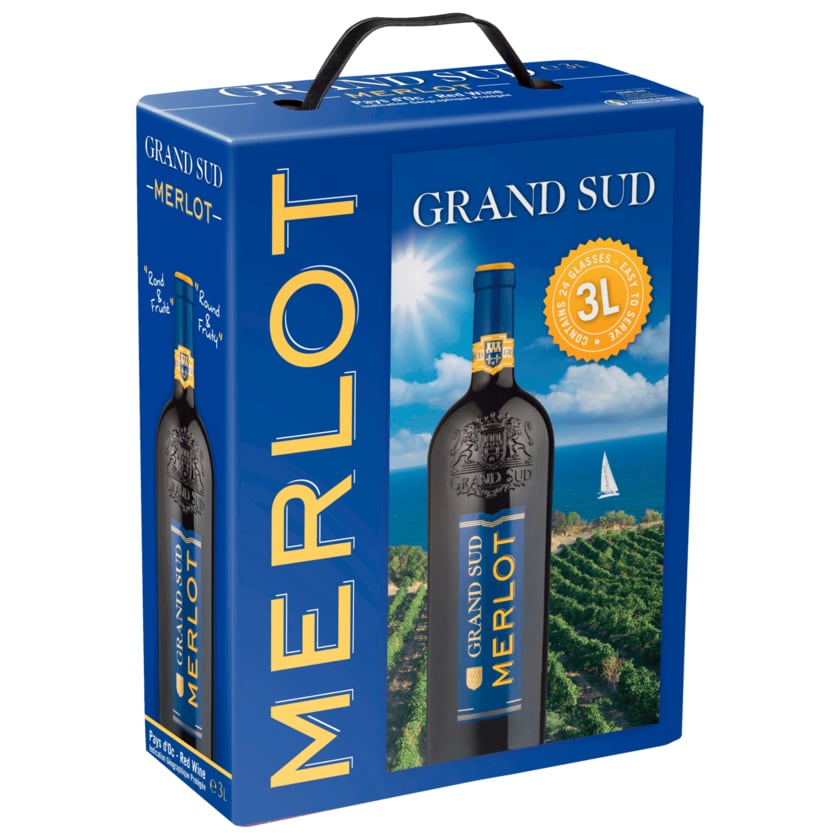 Grand Sud Rotwein Merlot trocken 3l